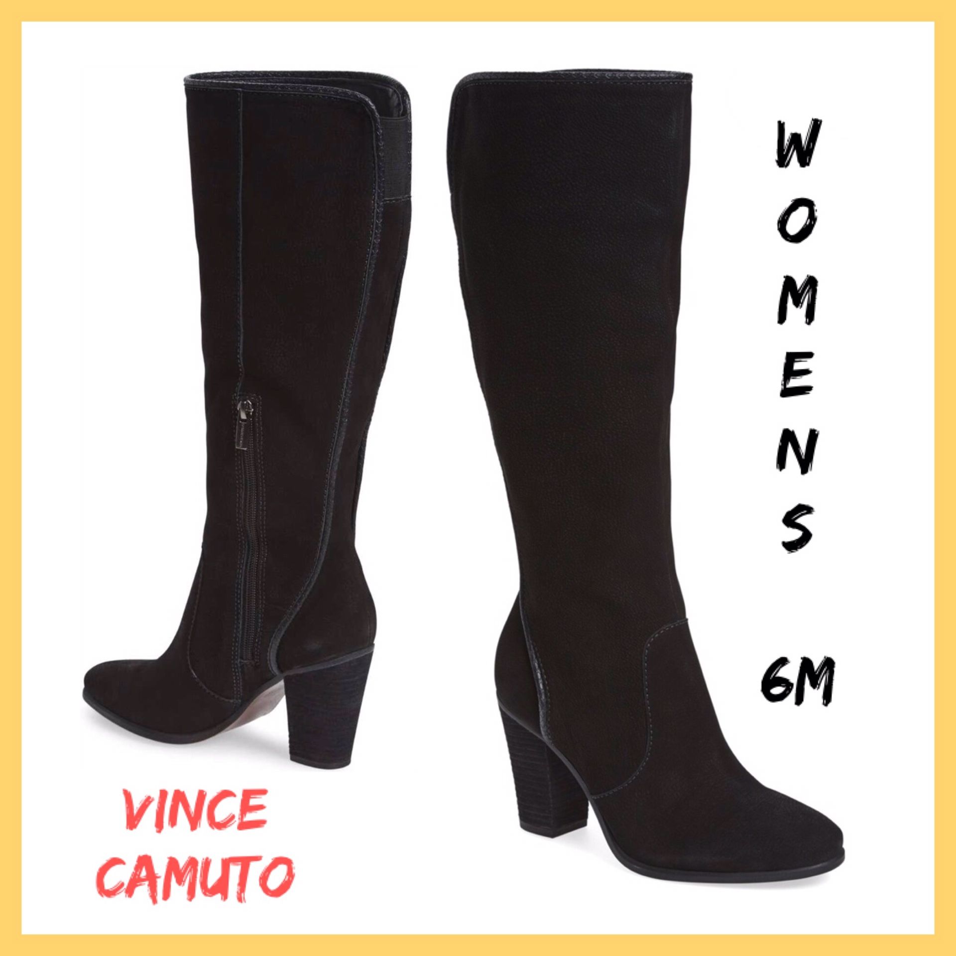 NWOB Designer Vince Camuto Framina Leather Boot Sz:6