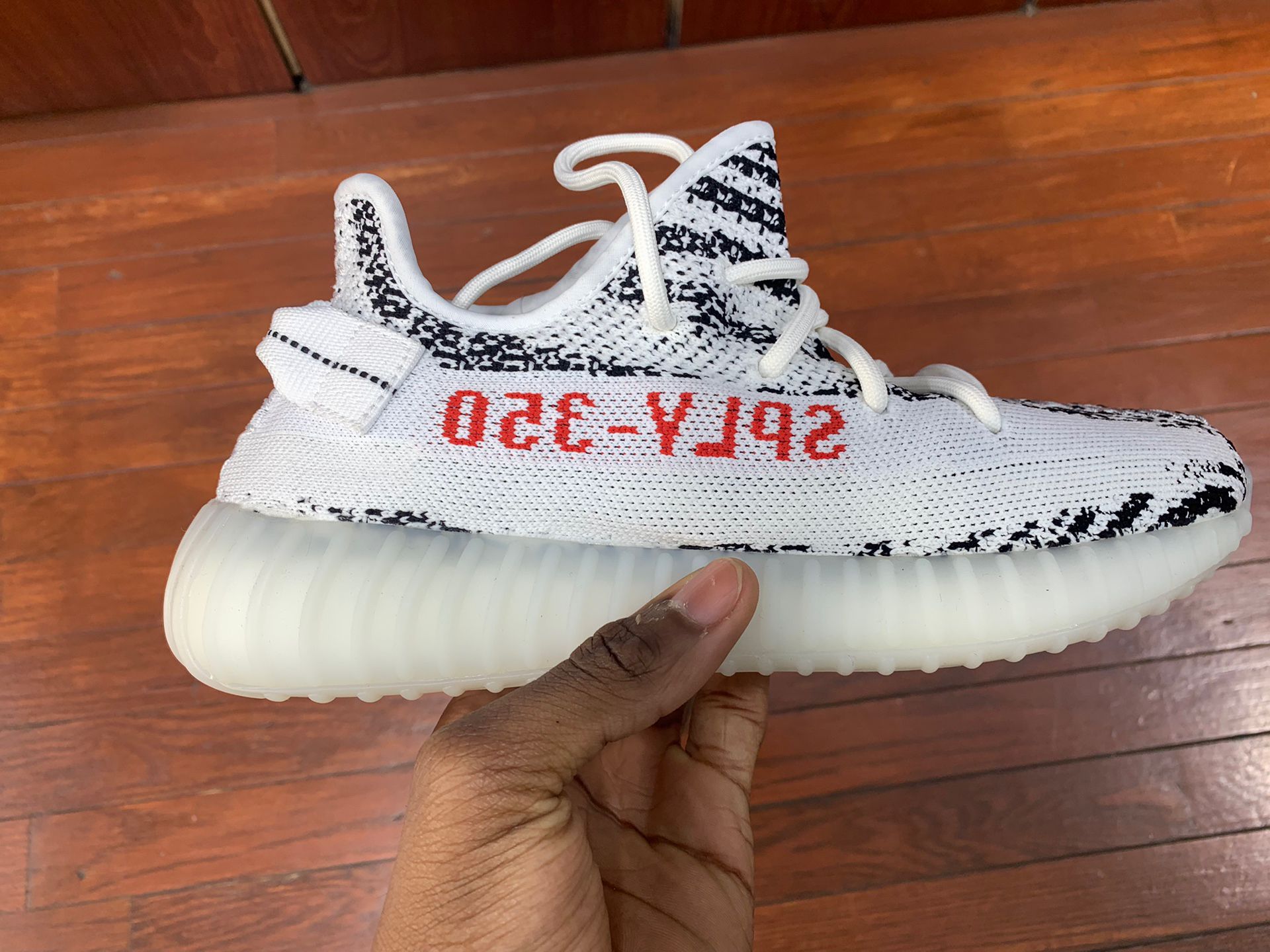 Yeezy 350v2 Zebra/ All Sizes 4 13/ Black And White/...