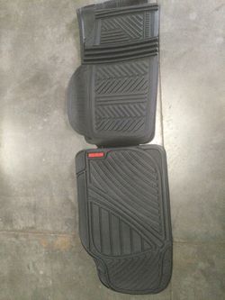 Motor Trend Black  Three Seat Utility Universal Mats With Cargo Liner, New In Box