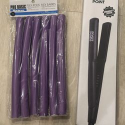 1” Ceramic Flat Iron & Curling Rods
