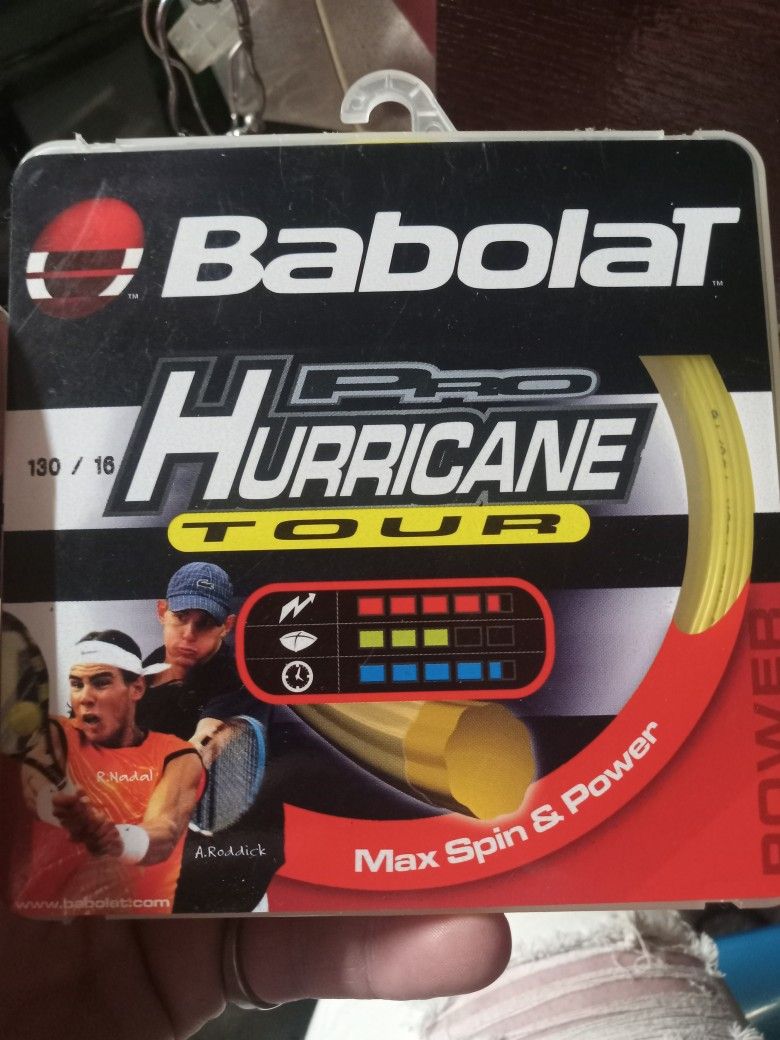 Pro Hurricane Tour Babolat 130/16 Max Spin & Power Yellow