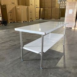 All Stainless Steel Table NSF 72W x 30D x34H ins WTSS-3072-418