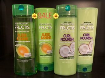 (PACK OF 4) GARNIER FRUCTIS SHAMPOO & CONDITIONERS