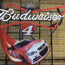 Budweiser NASCAR #4 Kevin Harvick Neon Advertising Sign 
