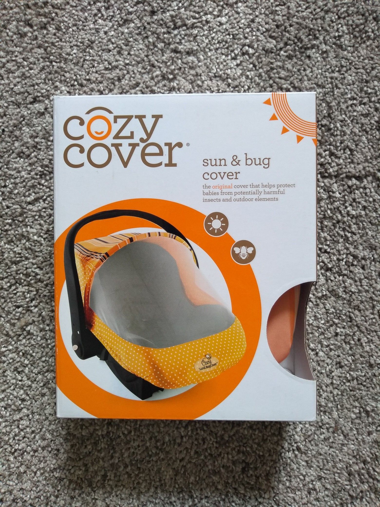COZY COVER SUN & BUG COVER FOR BABY CAR SEAT * NEW!