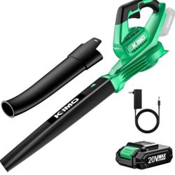 Leaf Blower Cordless 2000mAh Battery, Extension Tube, 200 CFM 170 MPH Lightweight Cordless Leaf Blow
