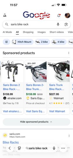 Saris bike rack