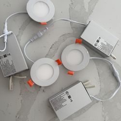 3 LED Recessed 3” dimmable Ceiling Light with Junction Box, 2700K/3000K/3500K/4000K/5000K