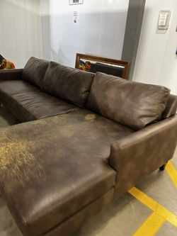 Leather Sectional 