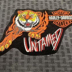 NEW - Vintage Harley Davidson Motorcycles Untamed Tiger Patch 
