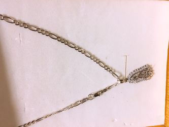 Beautiful Guadalupe virgen beaded silver 925