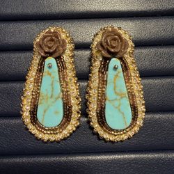 Beaded Native American Earrings Authentic