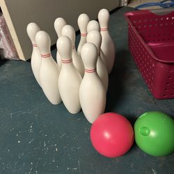 Toy Bowling Pins- Full Set