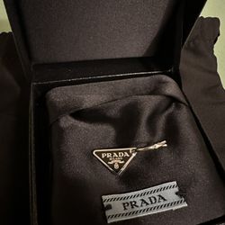 Prada Symbole Pendant Earring 