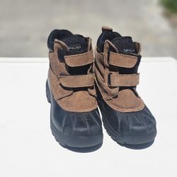 Thermolite, boy snow boots, leather upper, balance man made materials, Size 1