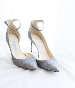 Jimmy Choo glitter heels
