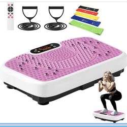 SoftGym Vibration Plate Exercise Machine-Pink