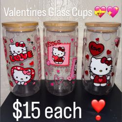 Hello Kitty Glass Cups 