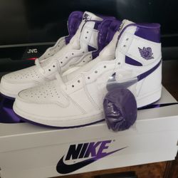 Jordan 1 High Court Purple 10.5W /9M