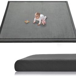 Baby Play Mat for Floor, 79'' x 71'' Thicken Foam Soft Padded Playmat for Tummy Time, Playpen Mat for Toddlers Infant Kids