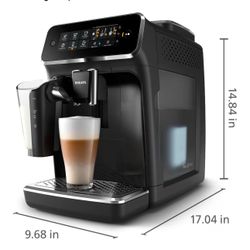 Coffee maker - Philips 3200 Series Fully Automatic Espresso Machine - LatteGo Milk Frother & Iced Coffee, 5 Coffee Varieties, Intuitive Touch Display,