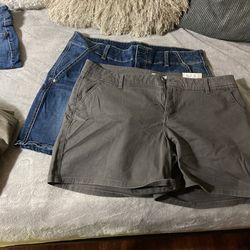 2 Pair Maurice’s Shorts Size 14