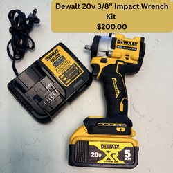 Dewalt 20v Impact Wrench 3/8” Kit