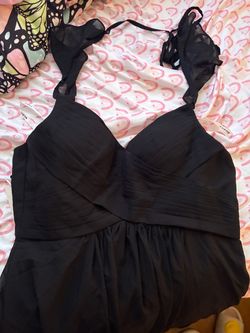 Black Chiffon Cocktail Dress