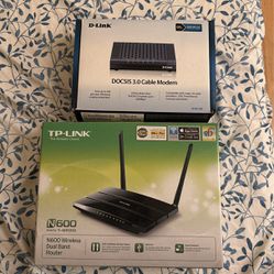 WiFi Router and Modem