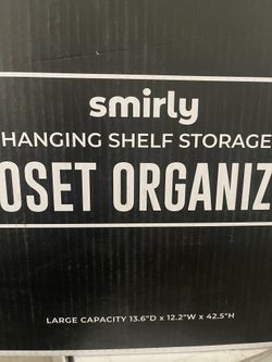  SMIRLY Hanging Closet Organizer and Storage Shelves