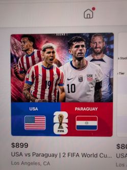 USA vs Paraguay 5 tickets
