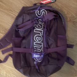 Purple 2018 supreme backpack