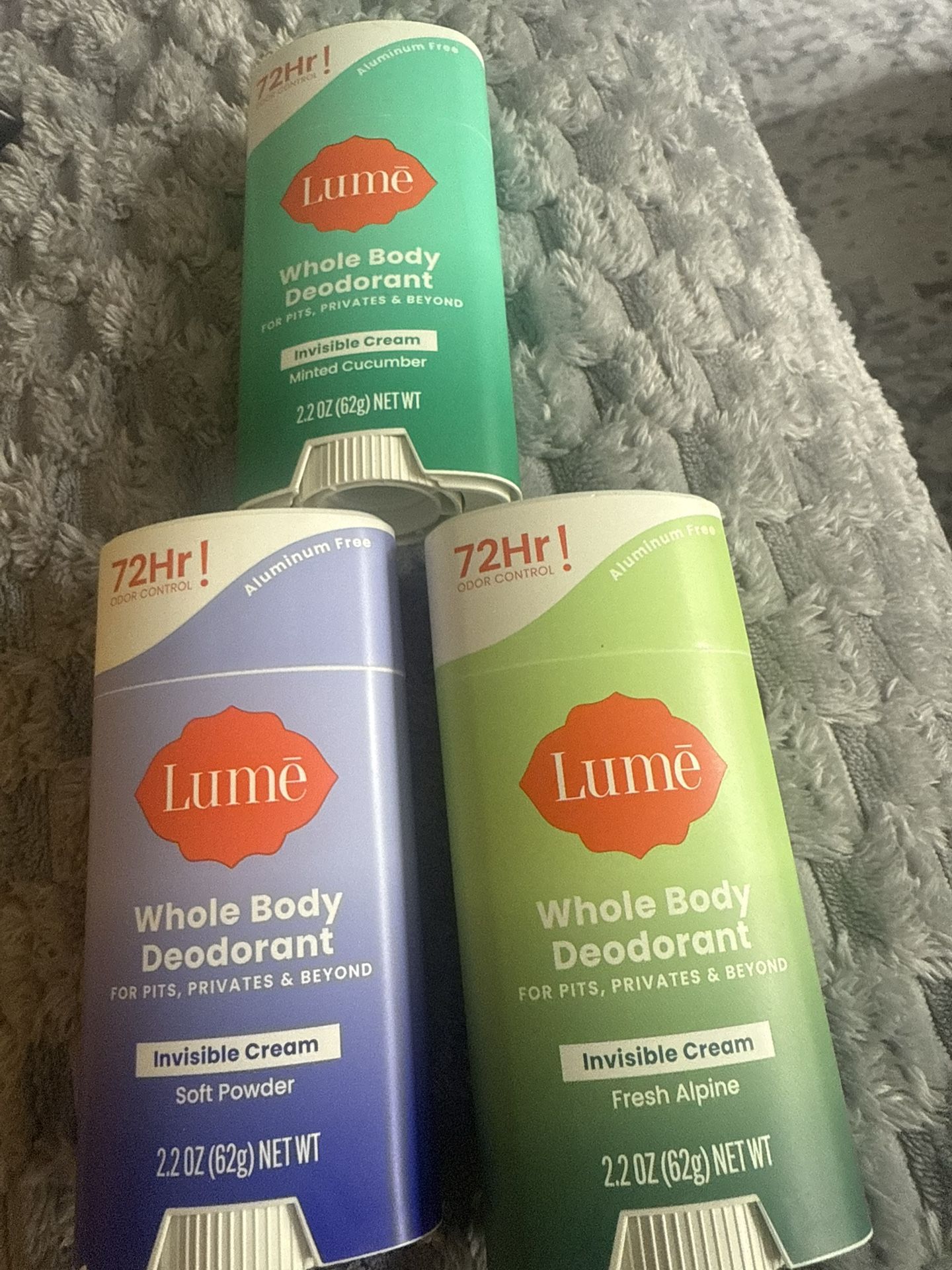Lume All Natural Deodorant.