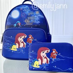 The Little Mermaid Light Up Backpack Set 