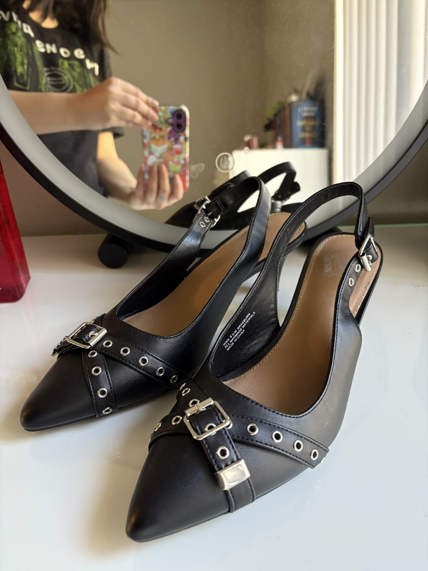 Black Strappy Heels