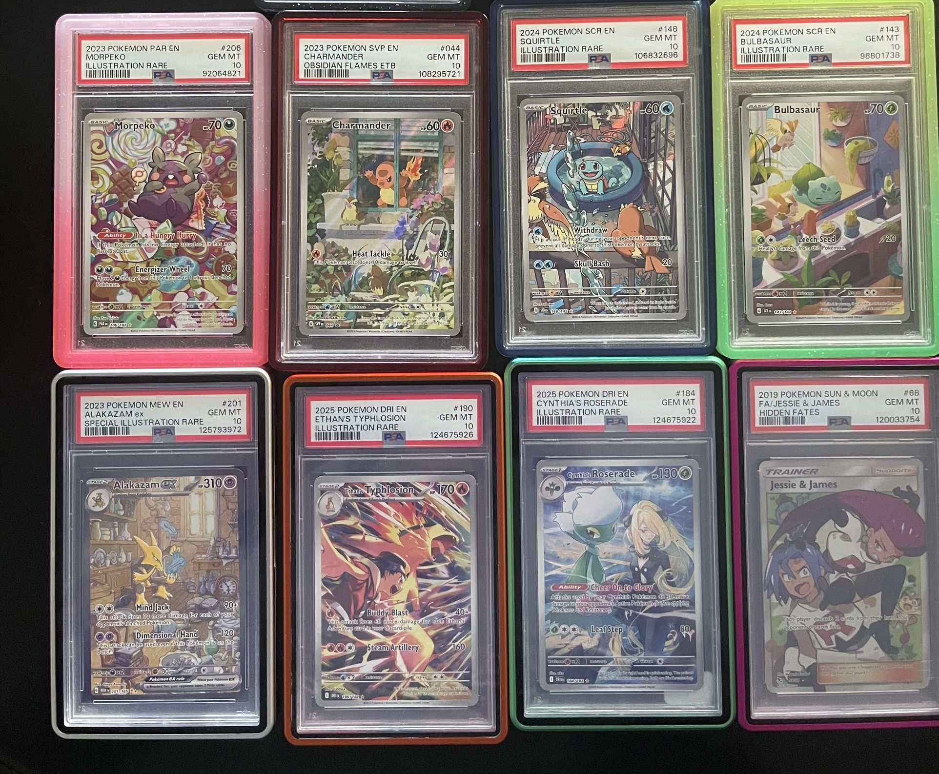Pokémon Psa 10 slabs - Starter trio and more