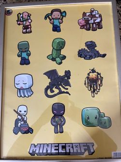 Minecraft framed illustration