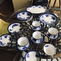 Antique Flo Blue Dishes
