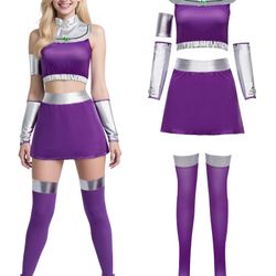 Starfire Cosplay Costume Teen Titans Womens XL 