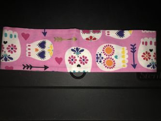 Handmade sugar skull headband