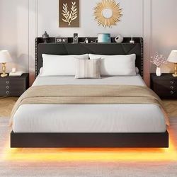 Queen Size Floating Bed Frame