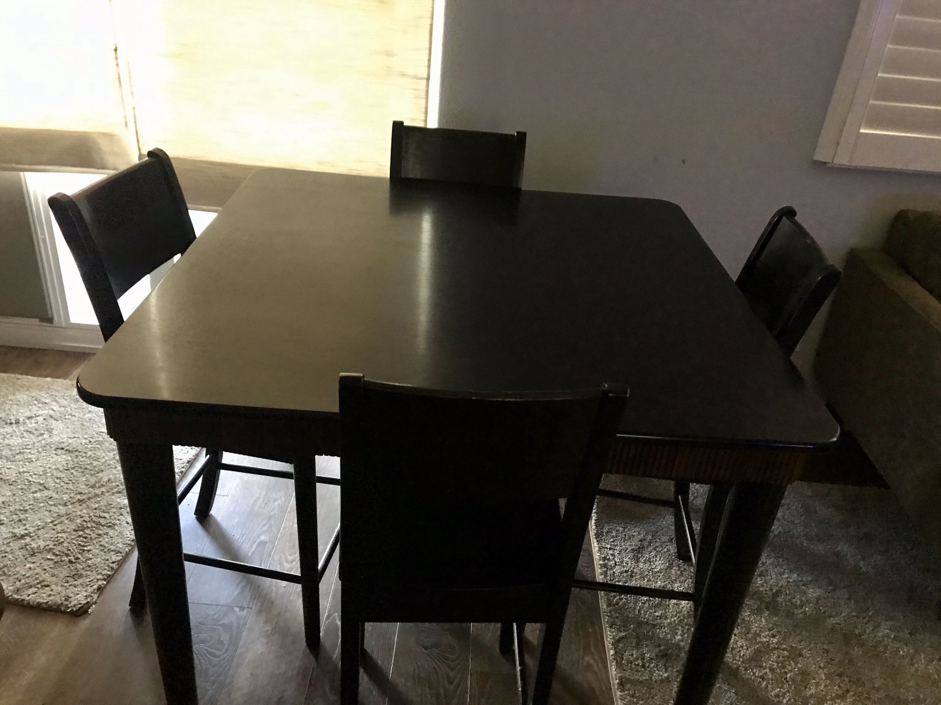 Pier One Imports Pub Table (Counter Height) w/ 4 chairs