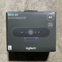 BRAND NEW SEALED Logitech BRIO 4K Pro Webcam Black With RightLight3 and HDR BRAND NEW 