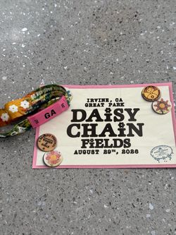 GA Daisy Chain Fields festival Katseye Olivia Rodrigo tickets wristband