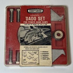Craftsman Kromedge Dado Set Power Hand Saws Vintage Made USA 3268 - Pre owned