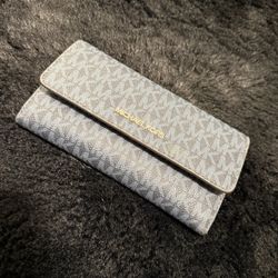 Blue Michael Kors Wallet