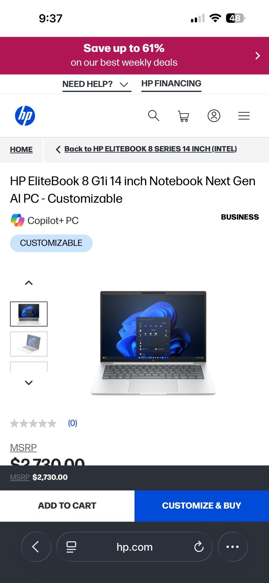 HP laptop