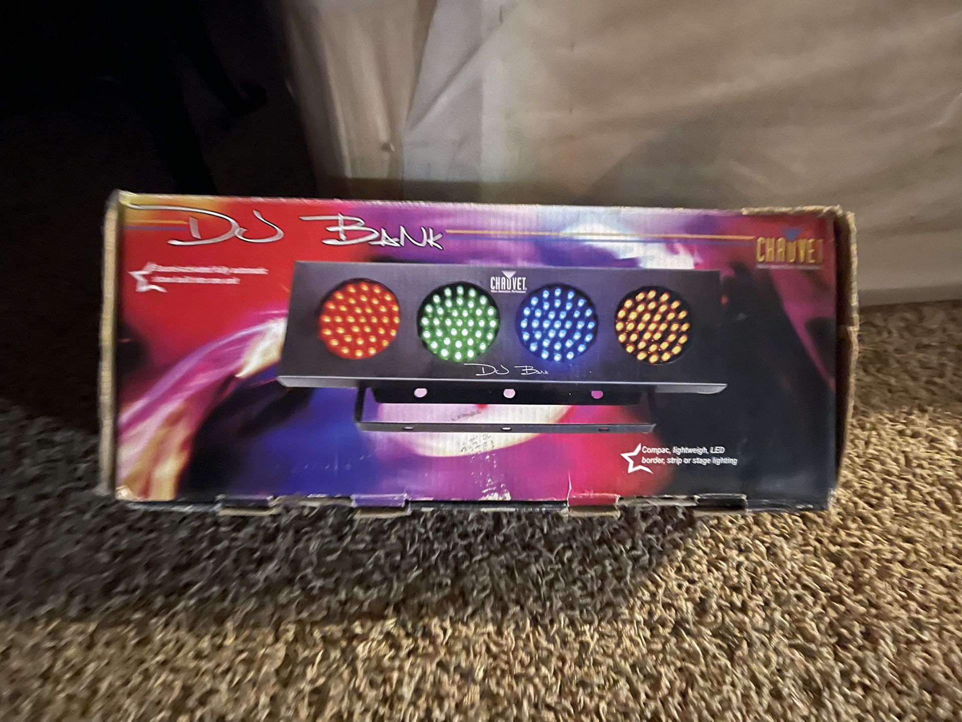 The Chauvet DJ Bank is a compact LED color bank effect light that can be hung flush to a wall or from the ceiling, thanks to built-in brackets. The DJ