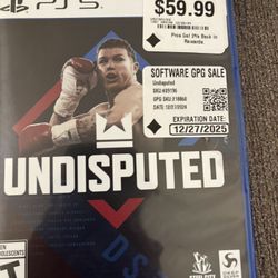 PS5 Undisputed Boxing Game
