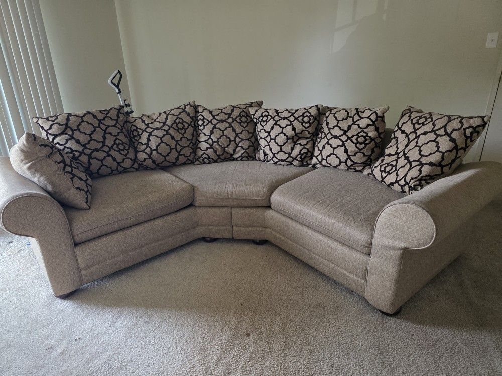 Beige 4 Seater Sofa